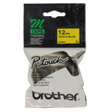 Brother M-K631 Black on Yellow 12mm Tape