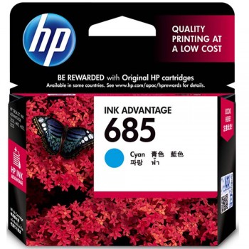 HP 685 Cyan Ink Cartridge (CZ122AA)