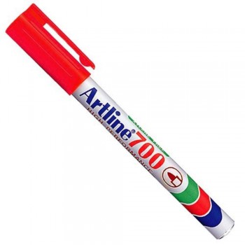 Artline 700 Permanent Marker EK-700 - Pocket Clip 0.7mm Red EK-700-R [709690]