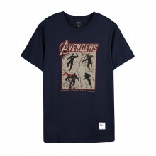 Avengers: Endgame Series Avengers Team Tee (Navy Blue, Size L)