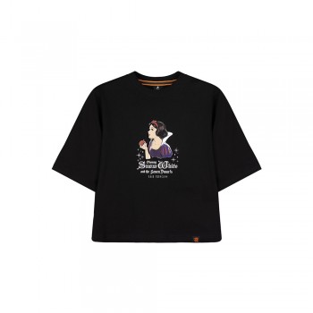 Disney Princess Series: Snow White Women Tee (Black, Size L)