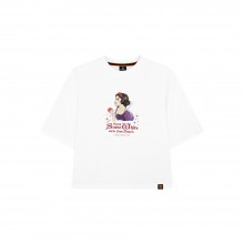 Disney Princess Series: Snow White Women Tee (White, Size S)