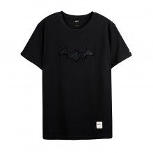 Justice League Series Batman Logo Tee (Black, Size M)