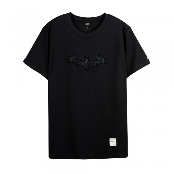 Justice League Series Batman Logo Tee (Black, Size XXL)