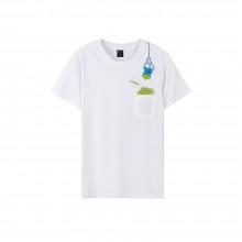 Pixar Series Aliens Pocket Tee (White, Size S)