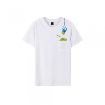 Pixar Series Aliens Pocket Tee (White, Size XL)