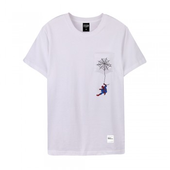 Spider-Man Series Spider-Man Pocket Tee (White, Size L)