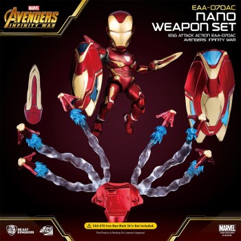 Beast Kingdom EAA-070AC Avengers: Infinity War Iron Man Mark L (Nano Weapon Set) Egg Attack Action