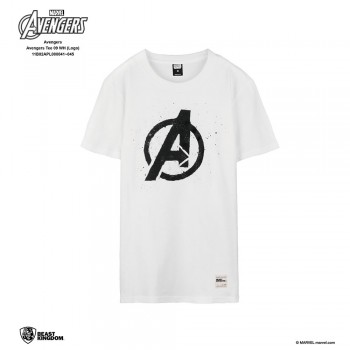 Avengers: Avengers Tee Logo - White, L