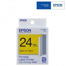 Epson 24mm x 8m Black on Yellow Tape C53S6 (Item no:EPS LK-6YBP)