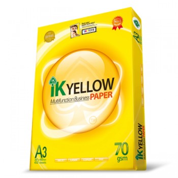 IK Yellow A3 Paper 70GSM-500 Sheets