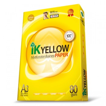 IK Yellow A3 Paper 80GSM-500 Sheets