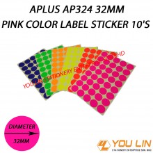 APLUS AP324 32MM Pink Color Label Sticker