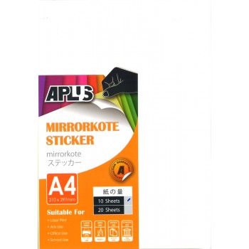 APLUS A4 Mirrorkote Sticker 10's