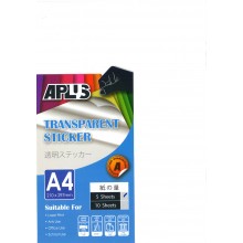 APLUS A4 Transparent Sticker 5's