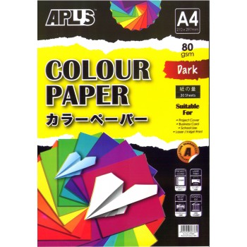 APLUS CP4602 A4 30's Assorted Dark Colour Paper