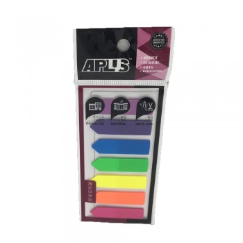 APLUS JP44125-7 Asst 7 Colour Stick Note With Arrow
