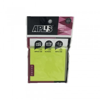 APLUS SN33CG 3" X 3" Stick On Note-Cyber Green