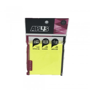 APLUS SN33CY 3" X 3" Stick On Note-Cyber Yellow