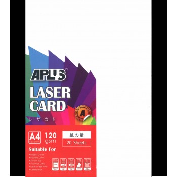 APLUS A4 120gm Laser Card 100pcs - White 
