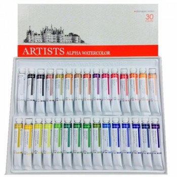 Alpha Artist Watercolour 30 Color 7.5ml