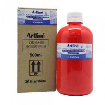 Artline ESK50A-500 Whiteboard Marker Refill - 500ml Red