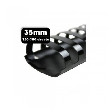 Comb Binding Plastic — A4, 35mm, 320-350sheets (BOX)