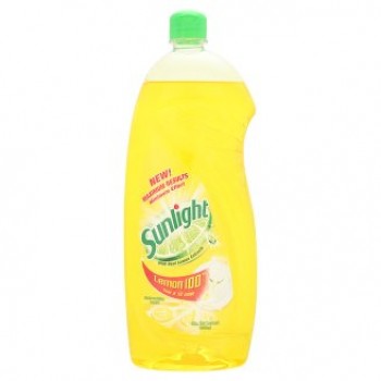 Sunlight Lemon 100 With Real Lemon Extracts Dishwashing Liquid 1000ml