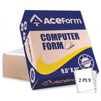 Computer Form 9.5" X 11" 2 PLY NCR 500 Fans