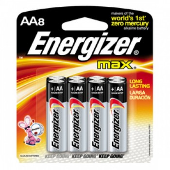 Energizer MAX AA Alkaline Batteries - 8pcs pack