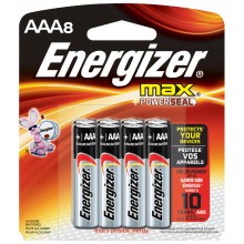 Energizer MAX AAA Alkaline Batteries - 8pcs pack