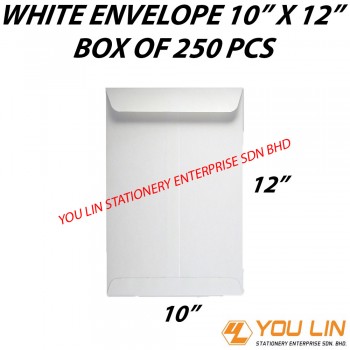 White Envelope 10" X 12" (250 PCS)
