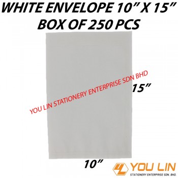 White Envelope 10" X 15" (250 PCS)
