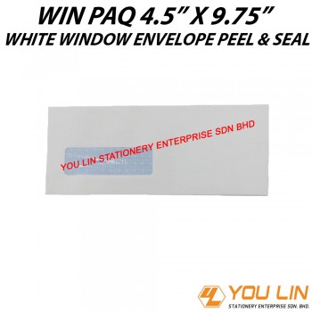 Win Paq White Window Envelope (Peel & Seal)