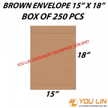 Brown Envelope 15" X 18" (250 PCS)
