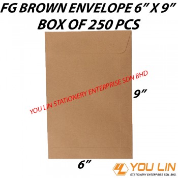 FG Brown Envelope 6" X 9" (250 PCS)