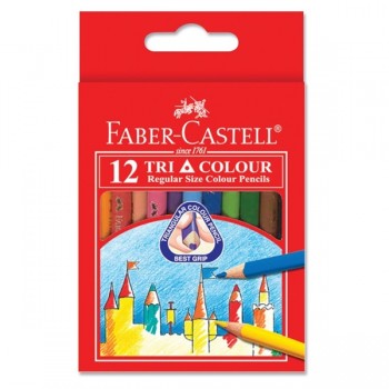 Faber Castell Tri-Grip Colour Pencil-12S