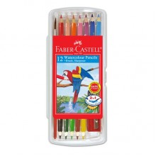 Faber Castell Watercolour Pencil 12S In Clear Box #114561