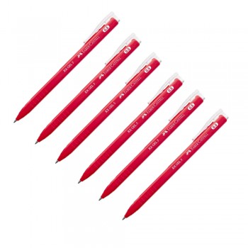 Faber Castell RX 0.5mm Gel Pen-Red (Half Dozen)