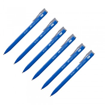 Faber Castell RX 0.7mm Gel Pen-Blue (Half Dozen)