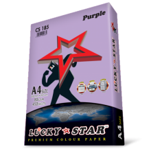 Luckystar CS185 A4 80GSM 450'S Colour Paper-Purple