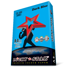 Luckystar CS220 A4 80GSM 450'S Colour Paper-Dark Blue