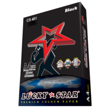 Luckystar CS401 A4 80GSM 450'S Colour Paper-Black