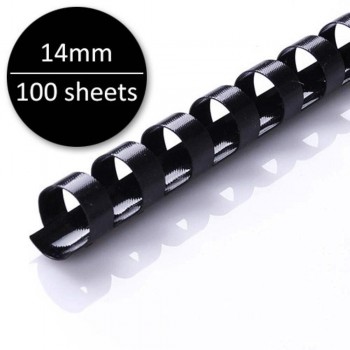 Comb Binding Plastic - A4, 14mm, 100sheets (BOX)