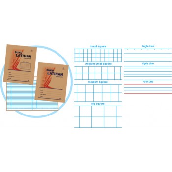 60 Pgs Small Square Exercise Book (10 per packet)