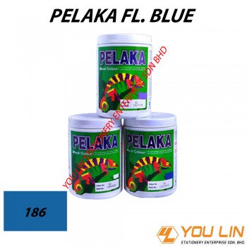 186 Pelaka Mural Poster Colour (1 kg)-Fluorescent Blue