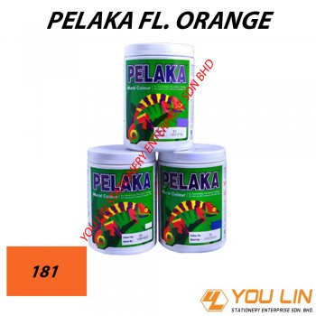 181 Pelaka Mural Poster Colour (1 kg)-Fluorescent Orange