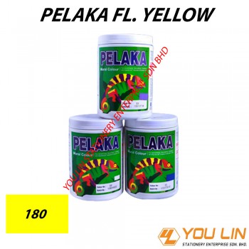 180 Pelaka Mural Poster Colour (1 kg)-Fluorescent Yellow