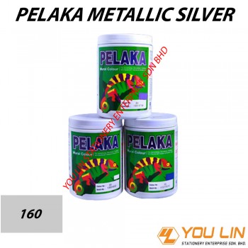 160 Pelaka Mural Poster Colour (1 kg)-Metallic Silver