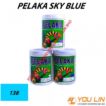 138 Pelaka Mural Poster Colour (1 kg)-Sky Blue
